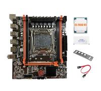 Giwnhvx X99E Motherboard +E5 2666 V3 CPU+Thermal Grease Support 4 DDR4 RECC RAM Gigabit LAN Card PCIEX16 NVMe Desktop Motherboard
