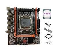 Giwnhvx X99E Motherboard+E5 2678 V3 CPU Dual Channel Supports 4XDDR4 RECC RAM PCIE X16 NVMe Gigabit LAN Card Computer Motherboard