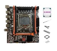 Giwnhvx X99E Motherboard+E5 2678 V3 CPU+Thermal Grease PCIEX16 NVMe Gigabit LAN Card Support 4XDDR4 RECC RAM Desktop Motherboard