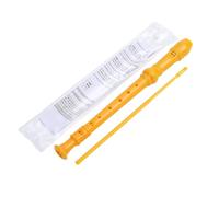 Giwnhvx Yellow-8 Holes Soprano Recorder Kit with Cleaning Rod, German Style C Key Recorder Kit for Kids Beginners Students