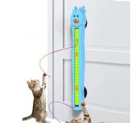 Giwnuq Auto Motion Flying Rope Cat Toy - From Lazy To Crazy | USB Rechargeable Wall Mounted Exercise Flying Rope | Interactive Cat Toy For Corner Play Area Alone Time