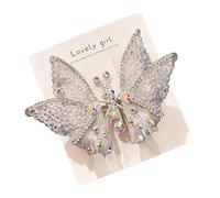 Giwnuq Butterfly Hair Clips | 3D Rhinestone Moving Sparkling Pins - Butterfly Wings Clips - for Daily Home Travel Summer Festivals Parties Weddings Bridal Party