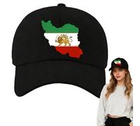 Giwoatln Make-Iran-Great-Again Hat Trucker Cap, Old Fashioned Iranian Persian Flag Lion and Sun Hat, Sun Lion Design Olds Iran Cap, Lightweight Adjustable Cultural Theme Caps for Men Women