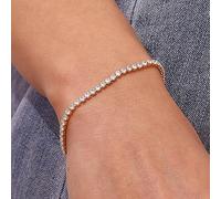 Gixaxak 14K Gold Plated Cubic Zirconia Classic Tennis Bracelet Gold Bracelets for Women Gold Zircon Bracelet Tennis Bracelet with Sparkling 5A Cubic Zirconia Gold Bracelets Adjustable Bracelet