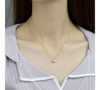 Gixaxak Gold Heart Shape Necklaces for Women Stackable Petite 14K Gold Plated Fashion Necklace Fashion Pendant Choker Necklaces Trendy Jewelry Necklace Gold Plated Heart Pendant