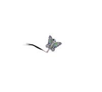 Gixaxak Vintage Cloisonne Enamel Butterfly Ring with Adjustable Opening Ring 925 Sterling Silver Vintage Butterfly Ring Vintage Statement Bohemian Dainty Butterfly Open