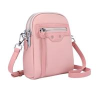 Gixuantang Small Genuine Leather Crossbody Bags for Women | Mini Crossbody Lady Purses Sling Shoulder bags More Zipper Pockets Passport Quilted Lightweight Bags with Adjustable Strap