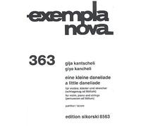 Giya Kancheli-Eine kleine Daneliade-Violin, Piano and Strings [Percussion Ad