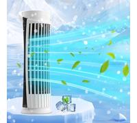 Giyblacko Clearance Fans Smart Tower Fan Bladeless With LED Lights USB Powered 2 Speeds Oscillating Fan For Bedroom