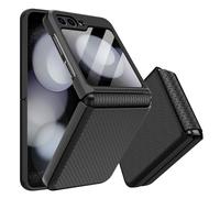 Giyer Mobile Phone Case for Samsung Galaxy Z Flip 6 Case with Screen Protector Hinge Protection, Non-Slip Texture Hard PC Rugged Shockproof Protective Case for Samsung Z Flip 6 5G Flip Case Cover