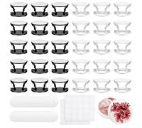 Giyiprpi 30 Pieces Collapsible Blank Sublimation Phone Holders, Self-Adhesive Finger Stand Holder with 30 Sublimation Aluminum Sheets, Cell Phones Grip Holder for Smartphones and Tablets(Black+White)