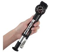 GIYO High Pressure Shock Pump (350 PSI) - Strong Lever Lock for No Air Loss, Aluminum Barrel, 1.5" Dial Gauge, Micro-Adjust Bleeder, 360° Rotating Hose, Taiwan-Made