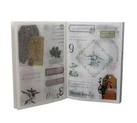 Giyofom 40 Sheets Nature Themed Washi Stickers Book for Adults, Botanical Plant Stickers Junk Journaling Scrapbook Supplies,A Easy Install Easy to Use