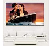 Giyuco 5D Diamond Art Kits for Adults, Titanic Diamond Painting Cross Stitch Kits,Large Full Drill Crystal Rhinestone Embroidery Pictures Arts Crafts for Adults & Kids Square Drill 160x80cm