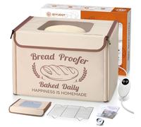 GIYUDOT Folding Bread Proofing Box with 50-113℉ Temp Control & 48H Timer, Dough Proofer with Metal Rack, Humidor, Recipes, Ideal for Sourdough, Bread Baking, Pizza, Yogurt, Kombucha, Precise Control