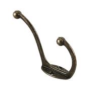 GIYXHU 10/20Pcs Retro Clothes Hooks Wall-Mounted Metals Coat Rack Double-Headed Home Storage Hanger for Bedroom Bathroom Towel Key Bag(20Pcs,4.4x9.5cm)