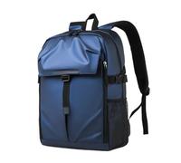 GIYXHU Basketball Bag Basketball Bag Classic Solid Color Men's Waterproof Backpack, Campus Leisure Travel, Large Capacity Laptop(Blue)