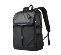 GIYXHU Basketball Bag Basketball Bag Classic Solid Color Men's Waterproof Backpack, Campus Leisure Travel, Large Capacity Laptop(Black)