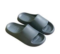 GIYXHU Bathroom Slippers Home Slippers For Women In Summer Indoor Home, Thick Soled EVA Bathroom Anti Slip And Silent Sandals(GRAY,38-39)