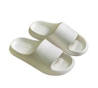 GIYXHU Bathroom Slippers Home Slippers For Women In Summer Indoor Home, Thick Soled EVA Bathroom Anti Slip And Silent Sandals(White,36-37)