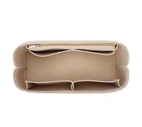 GIYXHU Felt Storage Inner Pocket Felt Bag Organizer Insert Felt Insert Bag Organizer Accessory Handbag Fix Shape Large Space Inner Liner(Beige,S)