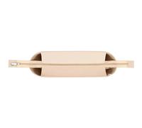 GIYXHU Felt Storage Inner Pocket Large Capacity Bag Organizer Felt Inner Pocket Tote Bag Liner Improve Space Accessory(Beige with zipper middle,Mini)