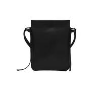 GIYXHU Leather One Shoulder Small Square Bags Wild Solid Color Simple Casual Ladies Bag Crossbody Phone(Black)