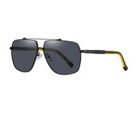 GIYXHU Men's Polarized Square Sunglasses Frame UV Protection For Cycling Driving Fishing