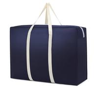 GIYXHU Moving Bags 4pcs Large Capacity Folding Duffle Bag Travel Clothing Storage Handheld Moving Packing Waterproof Luggage(Blue,S-50x25x30cm)