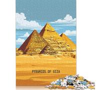 Giza Ancient Wonders Puzzle for Adults And Teenagers 1000 Pieces Puzzle Adult Jigsaw Puzzle For Adults Teenagers Teenager Man Woman Gift 1000pcs (75x50cm)