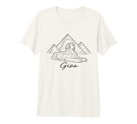 Giza Egypt Pyramids Sphinx Ancient Egyptian Pharaoh History Premium T-Shirt
