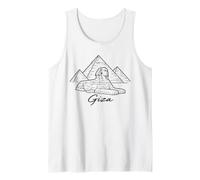 Giza Egypt Pyramids Sphinx Ancient Egyptian Pharaoh History Tank Top