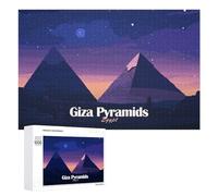 Giza Pyramids at Night, 1000 PCS Challenging Puzzle for Adults - for Quiet Evenings And Focused Play