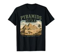 Giza Pyramids Egypt Vintage Ancient Egypt Travel Value Graphic T-Shirt