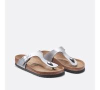 BIRKENSTOCK Flip flops / Sandals (Shoes) Gizeh in Silver 4.5