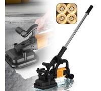 GIZMIT 4 Head Concrete Grinder, 4-Head Concrete Floor Grinder Set, 115mm Concrete Grinder, 6-Speed Rotary Tool with 3 Disc Types for Concrete, Cement, and Marble