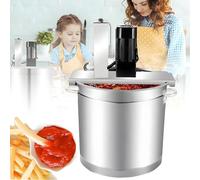 GIZMIT Electric Jam Mixer, Steel Self-Stirring Pot, Stainless Steel Automatic Pot Stirrer with Direct Heating, Soup Sauce Blender, Does Not Burn on The Bottom, Stir-Fry with One Click Model35cm