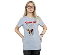 Gizmo Shadow Cotton Boyfriend T-Shirt Gremlins Grey XL