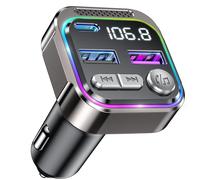 GizmoVine Bluetooth Car Adapter, Radio Receiver Audio FM Transmitter, Wireles...