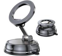 GizmoVine 2026 Upgraded Vacuum Magnetic Car Phone Holder, 360° Adjustable, 78LBS Ultra Suction Cup Mount, Compatible with MagSafe, iPhone & Android - for Car/Gym/Mirror