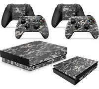 giZmoZ n gadgetZ DIGITAL CAMO Skins for Xbox One X XBX Console Decal Vinal Sticker + 2 Controller Set