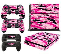 giZmoZ n gadgetZ PS4 Console PINK CAMO Skin Decal Vinal Sticker + 2 Controller Skins Set