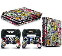 giZmoZ n gadgetZ PS4 PRO Console STICKERBOMB Skin Decal Vinal Sticker + 2 Controller Skins Set