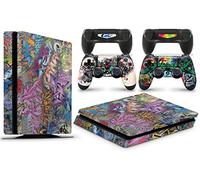 giZmoZ n gadgetZ PS4 SLIM Console GRAFFITI Skin Decal Vinal Sticker + 2 Controller Skins Set
