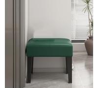 GIZNXBA Entryway Stool Modern Vanity Bench Ottoman Pouf Compact Foot Rest Modern Shoe Bench Padded Seat Small Step Stool For Living Room, Makeup Room(Green)