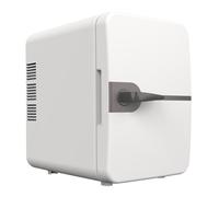 GIZNXBA Mini Fridge Pink, 6 Liter Capacity Single Door Compact Refrigerator, Skincare Fridge With Compartments, Cooler And Warmer, Mini Fridge For Bedroom, Office, Car(Color:/White,Size:With handle)