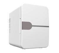 GIZNXBA Mini Fridge Pink, 6 Liter Capacity Single Door Compact Refrigerator, Skincare Fridge With Compartments, Cooler And Warmer, Mini Fridge For Bedroom, Office, Car(Color:/White,Size:A)