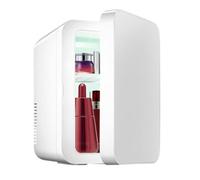 GIZNXBA Mini Fridge White 8L Skincare Fridge With Compartments, Single Door Compact Refrigerator For Desktop, Travel Or Cool & Heat, Makeup Fridge For Cosmetics(Color:/White A,Size:110V)