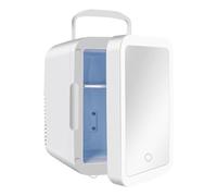 GIZNXBA Skincare Fridge, LED Light Mirror Cosmetic Refrigerator, Portable Refrigerator With Heating And Cooling Function, 4l Mini Refrigerator For Bedrooms, Cars, And Dormitories(Size:230V)