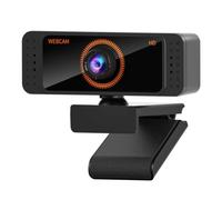 GIZNXBA Webcam 1080P With Microphone For PC/Laptop, USB Computer Camera Plug & Play With 90° Wide-Angle Lens For Video Calls, Live Streaming Gaming & Online Meetings